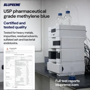 Blupreme Methylene Blue quality and testing information
