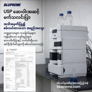 Blupreme မီသလင်းပြာ အရည်အသွေးနှင့် စမ်းသပ်မှု အချက်အလက်