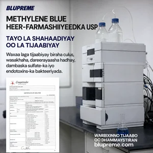 Macluumaadka tayada iyo tijaabinta Methylene Blue ee Blupreme