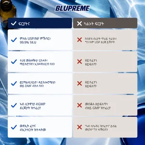 ሓበሬታ ምንጽጻር ሜቲሊን ብሉ Blupreme