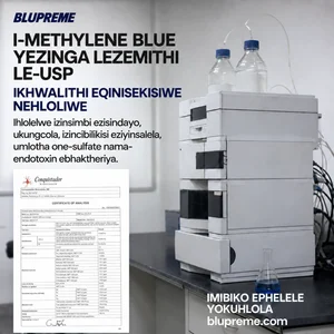 Blupreme Methylene Blue ikhwalithi nolwazi lokuhlola