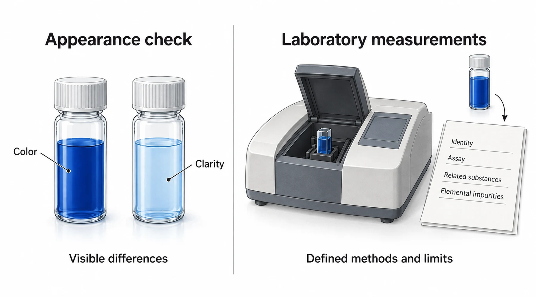 Can methylene blue's color tell you its purity?