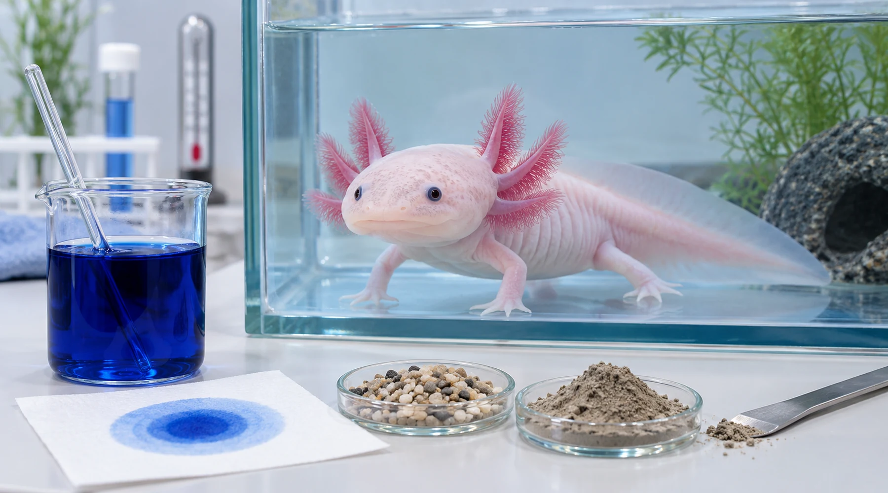 Methylene blue for axolotls: evidence and veterinary precautions