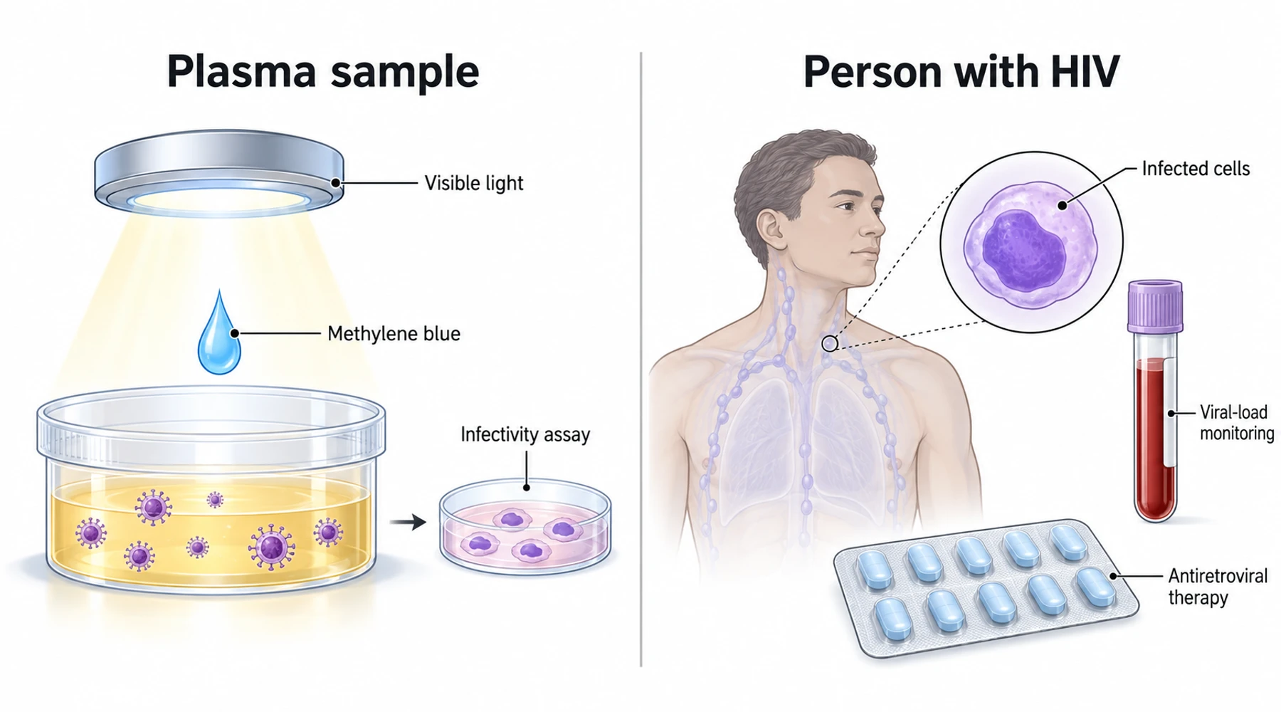 Methylene blue and HIV: treatment claims versus plasma research