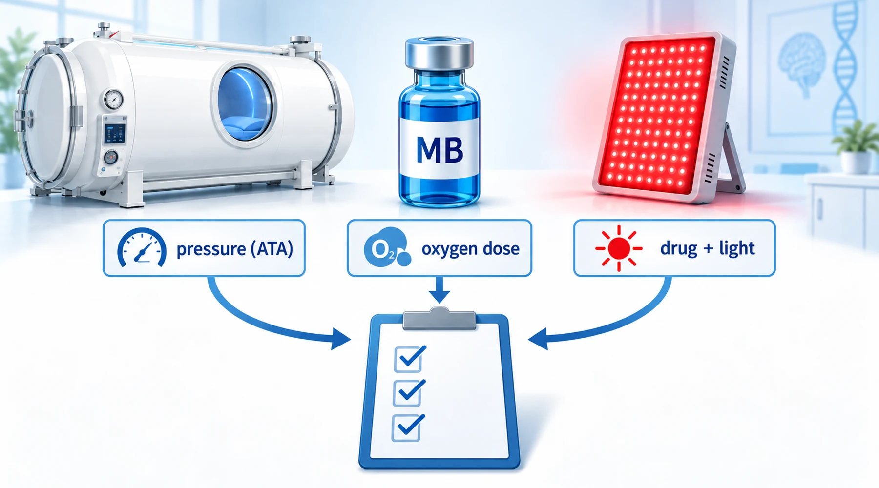 Methylene blue with hyperbaric oxygen: evaluating combination-treatment claims