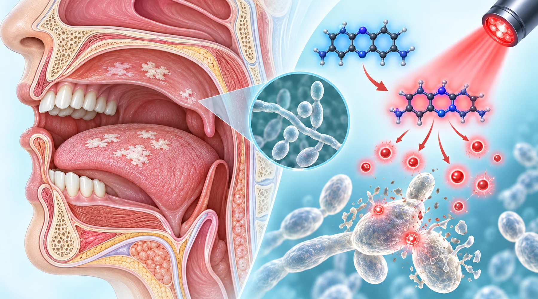 Methylene blue for oral Candida infections: what clinical photodynamic studies show