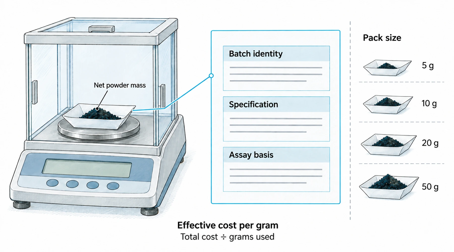 Methylene blue powder: grades, pack sizes, and buying checks