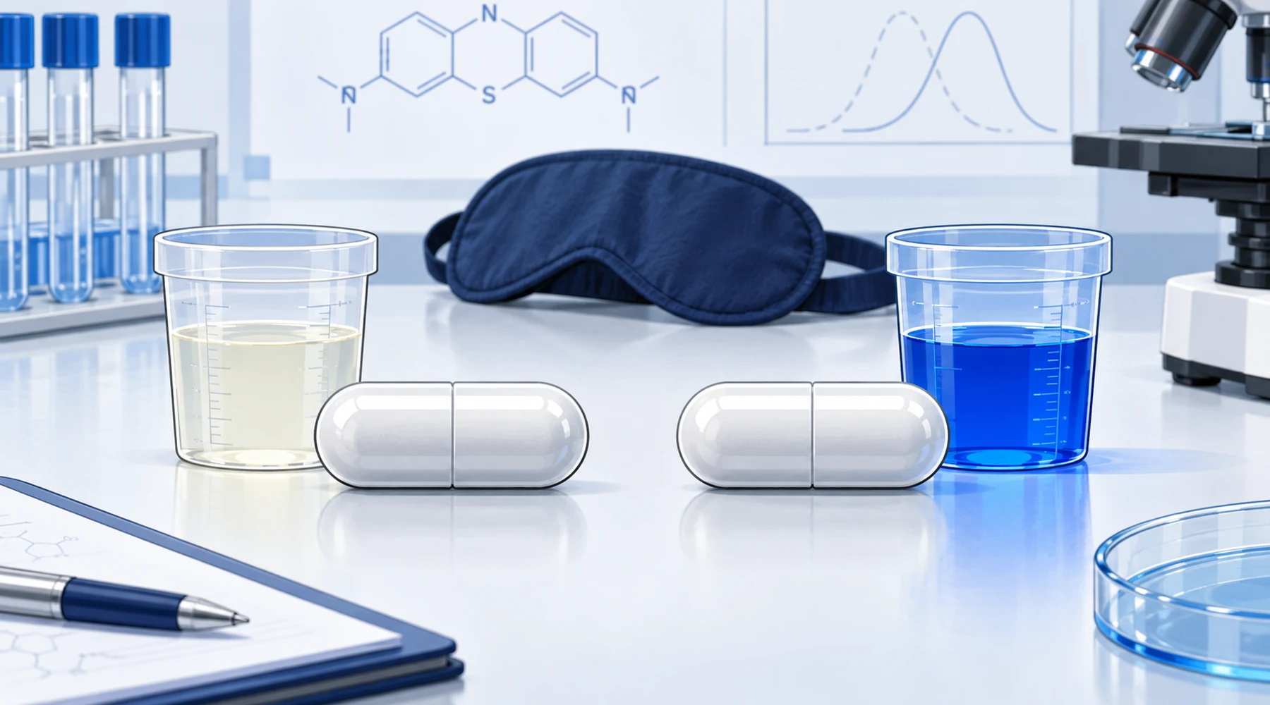 Why methylene blue trials are difficult to blind