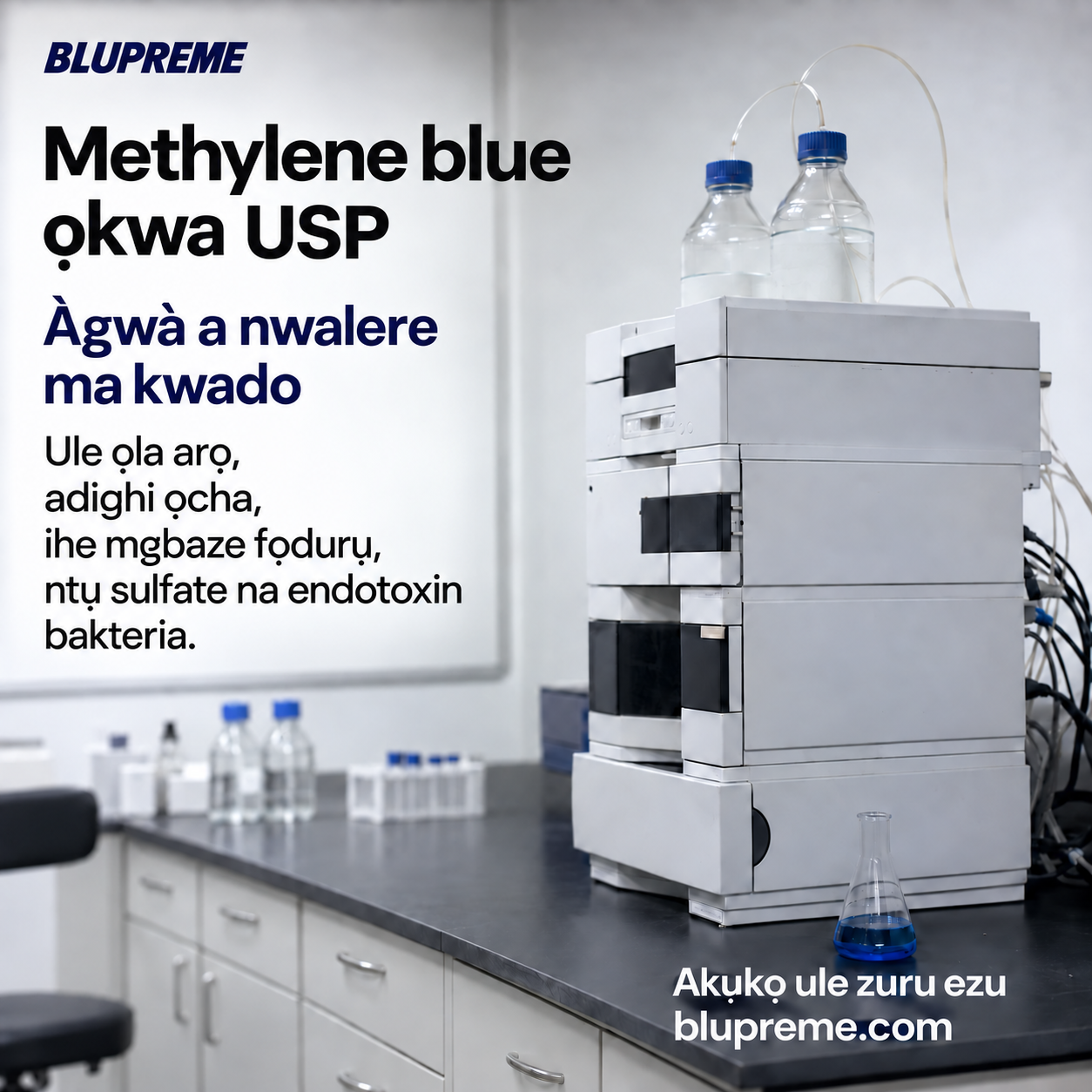 Ozi àgwà na ule methylene blue Blupreme