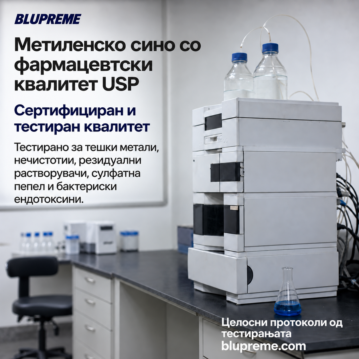 Blupreme Метиленско сино информации за квалитет и тестирање